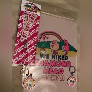 Hello Kitty My Melody Diamondhead Hawaii Bundle NEW